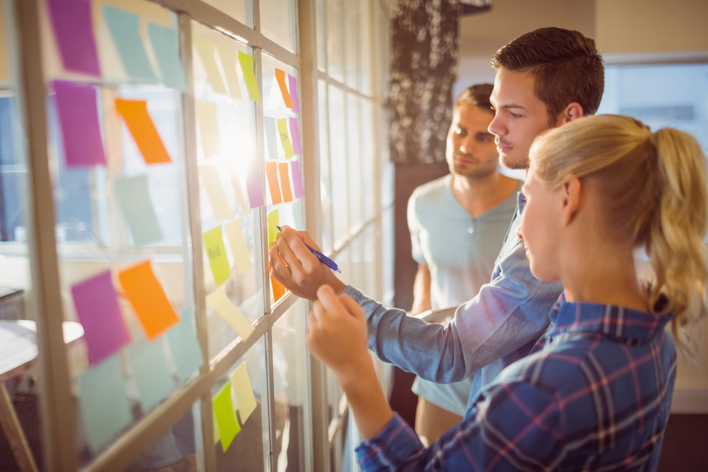 making notes during a corporate training course